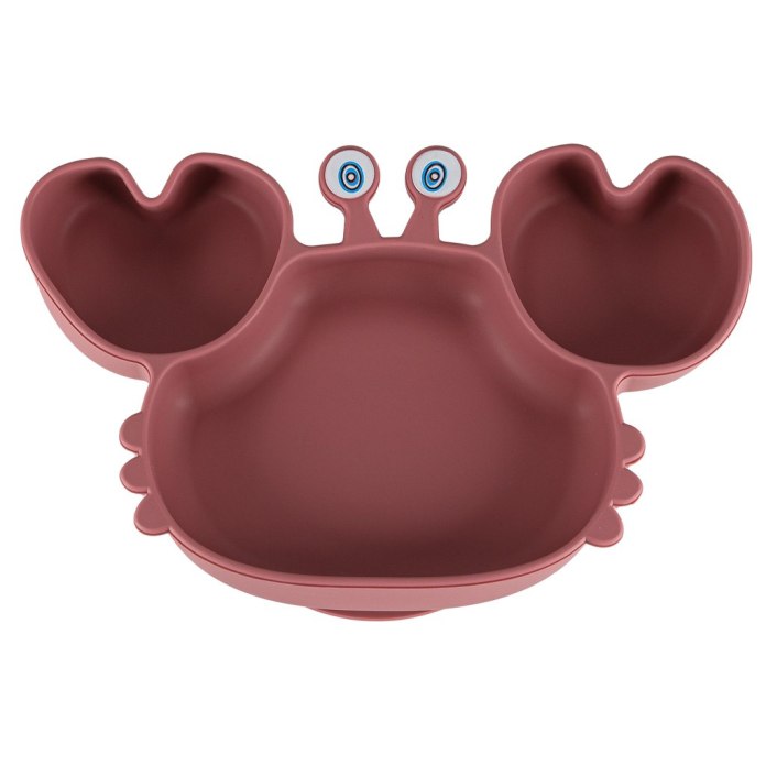 Silikonowy zestaw do karmienia dla dzieci niemowląt 9 el. Różowy wiek 6m+